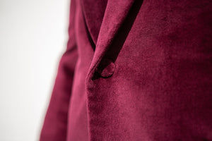 ALFIE Ruby Velvet 1 Button Shawl Dinner Jacket