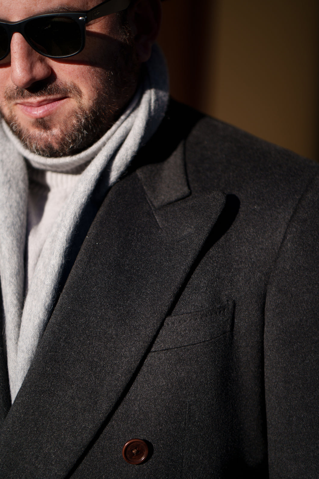 House Double Breasted Cashmere Topcoat