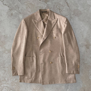 BRUNO 6 x 2 DB Camel Hopsack Jacket in Marling & Evans cloth